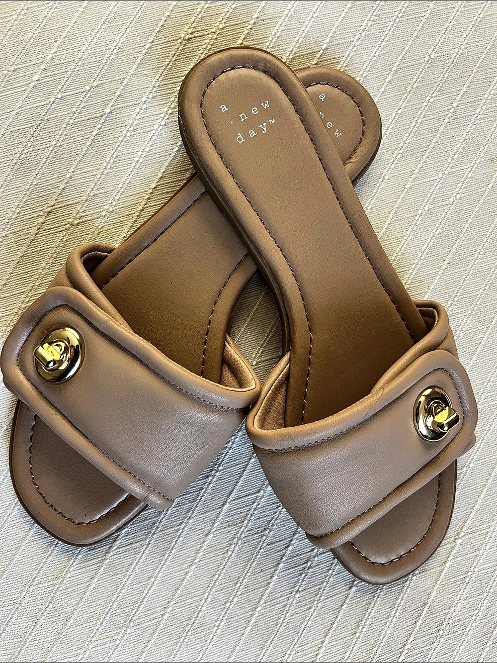 A New Day Nina Slide Sandals Brown